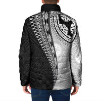 Fijian Masi Tattoos Padded Jacket with Tapa Tribal Pattern - Polynesian Pride