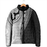 Fijian Masi Tattoos Padded Jacket with Tapa Tribal Pattern - Polynesian Pride