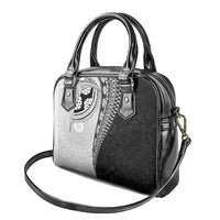 Fijian Masi Tattoos Shoulder Handbag with Tapa Tribal Pattern - Polynesian Pride