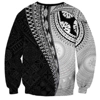 Fijian Masi Tattoos Sweatshirt with Tapa Tribal Pattern - Polynesian Pride