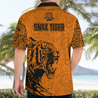 PNG Lae Snax Tigers Rugby Hawaiian Shirt The Tigers Head and PNG Bird Polynesian Tattoo LT03 - Polynesian Pride
