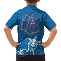 Cook Islands Manihiki Atoll Family Matching Puletasi and Hawaiian Shirt Maori Turtle and Polynesian Pattern LT03 - Polynesian Pride