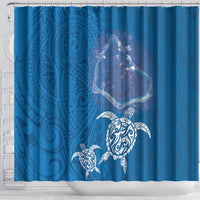 Cook Islands Manihiki Atoll Shower Curtain Maori Turtle and Polynesian Pattern LT03 - Polynesian Pride