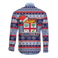 custom-fiji-christmas-long-sleeve-button-shirt-fijian-santa-and-coat-of-arms-mix-tapa-pattern-striped-style