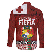 Tongan Christmas Family Matching Long Sleeve Bodycon Dress and Hawaiian Shirt Kilisimasi Fiefia with Ngatu Art Tattoo LT03 - Polynesian Pride
