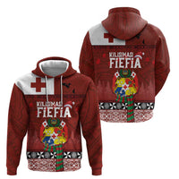 Tongan Christmas Zip Hoodie Kilisimasi Fiefia with Ngatu Art Tattoo