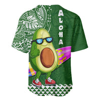 Hawaii Baseball Jersey Aloha Funny Avocado Mix Kakau Hawaiian Tribal LT03 - Polynesian Pride