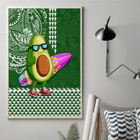 Hawaii Canvas Wall Art Aloha Funny Avocado Mix Kakau Hawaiian Tribal LT03 - Polynesian Pride