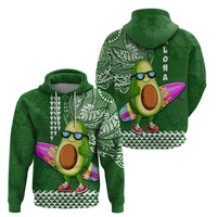 Hawaii Hoodie Aloha Funny Avocado Mix Kakau Hawaiian Tribal LT03 - Polynesian Pride