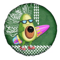 Hawaii Spare Tire Cover Aloha Funny Avocado Mix Kakau Hawaiian Tribal LT03 - Polynesian Pride