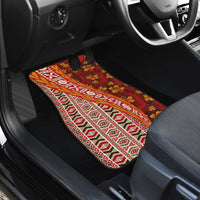 Hawaii Native Tapa Elements and Hibiscus Flowers Car Mats LT03 - Polynesian Pride