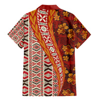 Hawaii Native Tapa Elements and Hibiscus Flowers Family Matching Mermaid Dress and Hawaiian Shirt LT03 - Polynesian Pride