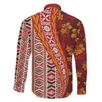 Hawaii Native Tapa Elements and Hibiscus Flowers Family Matching Mermaid Dress and Hawaiian Shirt LT03 - Polynesian Pride