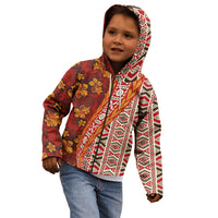 Hawaii Native Tapa Elements and Hibiscus Flowers Kid Hoodie LT03 - Polynesian Pride
