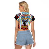 Royal New Zealand Air Force ANZAC Day Raglan Cropped T Shirt Te Tauaarangi o Aotearoa LT03 - Polynesian Pride