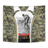 New Zealand and Australia ANZAC Day Tapestry Koala and Kiwi Bird Soldier Gallipoli Camouflage Style LT03 - Polynesian Pride