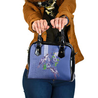 Hawaii Aloha Turtle Hibiscus and Leaves Shoulder Handbag with Polynesian and Kakau Tattoos Denim Color LT03 One Size Blue - Polynesian Pride