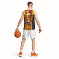 Papua New Guinea Independence Day Basketball Jersey Birds-of-Paradise Melanesian Tattoos Tropical Plants