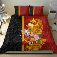 Papua New Guinea Independence Day Bedding Set Birds-of-Paradise Melanesian Tattoos Tropical Plants