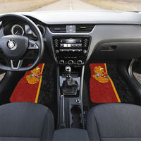 Papua New Guinea Independence Day Car Mats Birds-of-Paradise Melanesian Tattoos Tropical Plants
