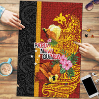 Papua New Guinea Independence Day Puzzle Birds-of-Paradise Melanesian Tattoos Tropical Plants