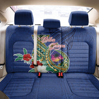 Guam Chamorro Back Car Seat Cover Tribal Latte Stone and Seal Artwork Polynesian Patterns