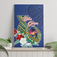 Guam Chamorro Canvas Wall Art Tribal Latte Stone and Seal Artwork Polynesian Patterns