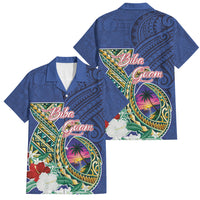 Guam Chamorro Family Matching Mermaid Dress and Hawaiian Shirt Tribal Latte Stone and Seal Artwork Polynesian Patterns
