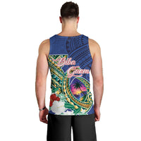 Guam Chamorro Men Tank Top Tribal Latte Stone and Seal Artwork Polynesian Patterns