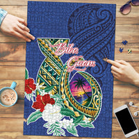 Guam Chamorro Puzzle Tribal Latte Stone and Seal Artwork Polynesian Patterns