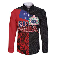 Personalised Samoa 685 Family Matching Mermaid Dress and Hawaiian Shirt Siapo Pattern and Samoa Flag Design