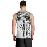 Samoa 685 Art Traditional Tattoo Pattern Men Tank Top White Color
