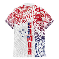 Samoa 685 Art Traditional Tattoo Pattern Family Matching Mermaid Dress and Hawaiian Shirt Gradient Color LT03 - Polynesian Pride
