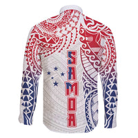 Samoa 685 Art Traditional Tattoo Pattern Family Matching Mermaid Dress and Hawaiian Shirt Gradient Color LT03 - Polynesian Pride