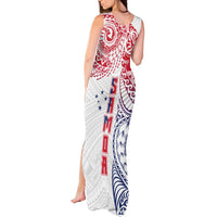 Samoa 685 Art Traditional Tattoo Pattern Tank Maxi Dress Gradient Color