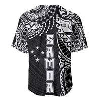Samoa 685 Art Traditional Tattoo Pattern Baseball Jersey Black Color