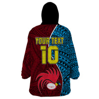 Custom Bintangor Goroka Lahanis Rugby Wearable Blanket Hoodie Papua New Guinea Polynesian Tattoo LT03 - Polynesian Pride