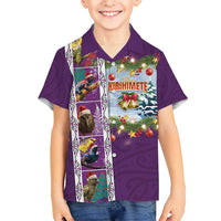 New Zealand Merry Christmas Hawaiian Shirt Maori Animals, Koru Tattoo - Purple Xmas Style LT03 - Polynesian Pride