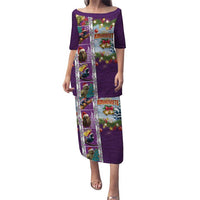 New Zealand Merry Christmas Puletasi Maori Animals, Koru Tattoo - Purple Xmas Style