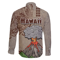 Hawaii Family Matching Mermaid Dress and Hawaiian Shirt Aloha Volcano Mix Kakau Hawaiian Tribal LT03 - Polynesian Pride