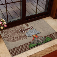 Hawaii Rubber Doormat Aloha Volcano Mix Kakau Hawaiian Tribal LT03 - Polynesian Pride