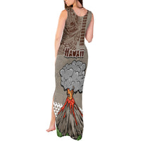 Hawaii Tank Maxi Dress Aloha Volcano Mix Kakau Hawaiian Tribal LT03 - Polynesian Pride
