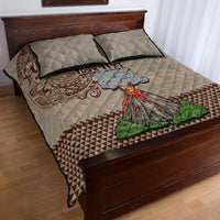 Aloha Volcano Custom Quilt Bed Set Mix Hawaiian Kakau Tribal LT03 - Polynesian Pride