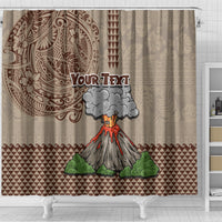 Aloha Volcano Custom Shower Curtain Mix Hawaiian Kakau Tribal LT03 - Polynesian Pride