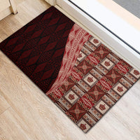 Tonga Fonulei and Ngatu Pattern Rubber Doormat LT03 - Polynesian Pride