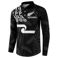 New Zealand Rugby Custom Button Sweatshirt The Champions Aotearoa LT03 - Polynesian Pride