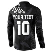 New Zealand Rugby Custom Button Sweatshirt The Champions Aotearoa LT03 - Polynesian Pride