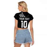 New Zealand Rugby Custom Raglan Cropped T Shirt The Champions Aotearoa