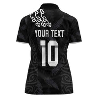 New Zealand Rugby Custom Women Polo Shirt The Champions Aotearoa LT03 - Polynesian Pride