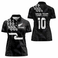 New Zealand Rugby Custom Women Polo Shirt The Champions Aotearoa LT03 - Polynesian Pride